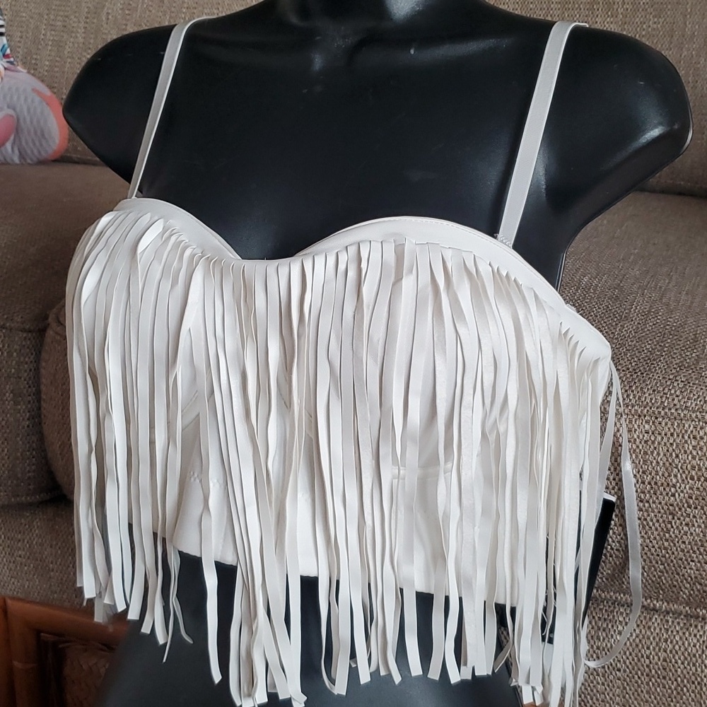 NWT! Say What underwire fringe top